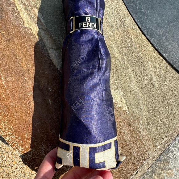 Rare Fendi Zucca umbrella with case - beautiful details! - Picture 3 of 16